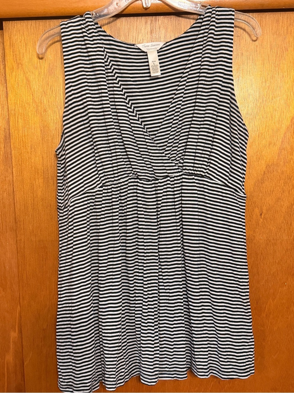 Three Seasons Maternity Striped top size large